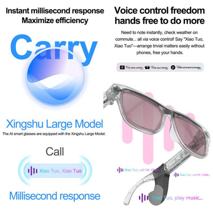 XK One Mac 8MP Voice Touch Control Smart Color Changing Lenses AI Smart Glasses