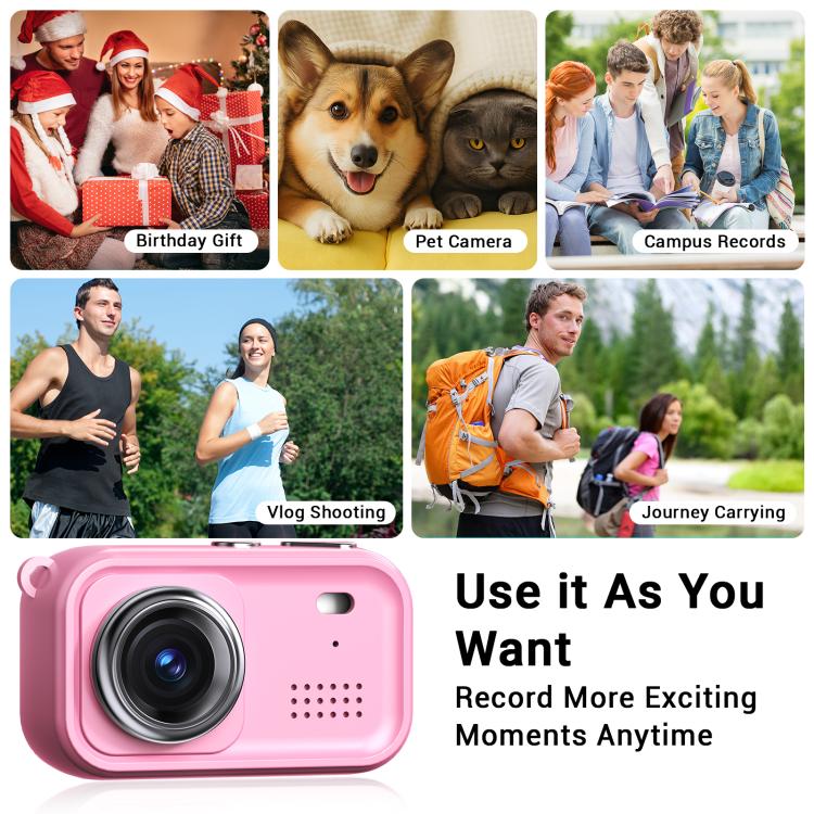 Mini-appareil photo numérique pour enfants Y10 avec écran IPS de 1,47 pouce