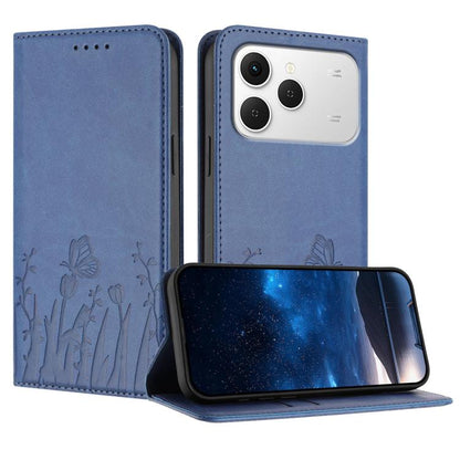 Tulips Butterfly Pattern Magnetic Vegan Leather Phone Case, For Tecno Pova Curve 2 5G, For Tecno Spark Go 3 / Pop 20 4G, For Tecno Spark 50 4G, For Tecno Camon 50 Pro 4G, For Tecno Camon 50 4G, For Tecno Pova Slim / Spark Slim, For Tecno Pova 7 5G     ...