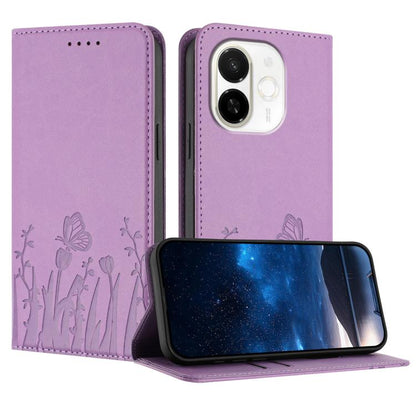 Tulips Butterfly Pattern Magnetic Vegan Leather Phone Case, For Tecno Camon 40 Pro 4G, For Tecno Camon 40 Premier, For Tecno Camon 40, For Tecno Camon 40 Pro 5G, For Tecno Spark 30C 5G / Pop 9 5G, For Tecno Spark Go 1 / Pop 9 4G, For Tecno Camon 30S   ...