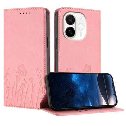 Tulips Butterfly Pattern Magnetic Vegan Leather Phone Case, For Tecno Camon 40 Pro 4G, For Tecno Camon 40 Premier, For Tecno Camon 40, For Tecno Camon 40 Pro 5G, For Tecno Spark 30C 5G / Pop 9 5G, For Tecno Spark Go 1 / Pop 9 4G, For Tecno Camon 30S   ...