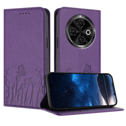 Tulips Butterfly Pattern Magnetic Vegan Leather Phone Case, For Tecno Spark 30 4G, For Tecno Spark 30C 4G, For Tecno Pova 6 Neo 4G, For Tecno Pova 6 / Pova 6 Pro, For Tecno Camon 30 Pro, For Tecno Spark 20 Pro, For Tecno Spark 20 / Spark 20C / Pop 8   ...