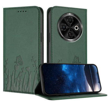 Tulips Butterfly Pattern Magnetic Vegan Leather Phone Case, For Tecno Spark 30 4G, For Tecno Spark 30C 4G, For Tecno Pova 6 Neo 4G, For Tecno Pova 6 / Pova 6 Pro, For Tecno Camon 30 Pro, For Tecno Spark 20 Pro, For Tecno Spark 20 / Spark 20C / Pop 8   ...