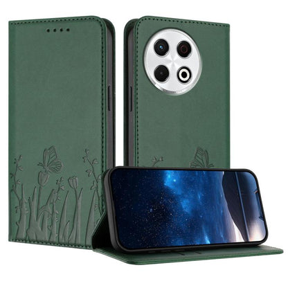 Tulips Butterfly Pattern Magnetic Vegan Leather Phone Case, For Tecno Camon 40 Pro 4G, For Tecno Camon 40 Premier, For Tecno Camon 40, For Tecno Camon 40 Pro 5G, For Tecno Spark 30C 5G / Pop 9 5G, For Tecno Spark Go 1 / Pop 9 4G, For Tecno Camon 30S   ...