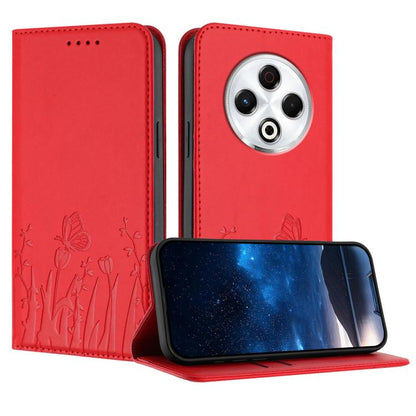 Tulips Butterfly Pattern Magnetic Vegan Leather Phone Case, For Tecno Spark 30 4G, For Tecno Spark 30C 4G, For Tecno Pova 6 Neo 4G, For Tecno Pova 6 / Pova 6 Pro, For Tecno Camon 30 Pro, For Tecno Spark 20 Pro, For Tecno Spark 20 / Spark 20C / Pop 8   ...