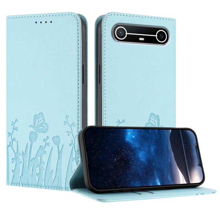 Tulips Butterfly Pattern Magnetic Vegan Leather Phone Case, For Tecno Pova Curve 2 5G, For Tecno Spark Go 3 / Pop 20 4G, For Tecno Spark 50 4G, For Tecno Camon 50 Pro 4G, For Tecno Camon 50 4G, For Tecno Pova Slim / Spark Slim, For Tecno Pova 7 5G     ...
