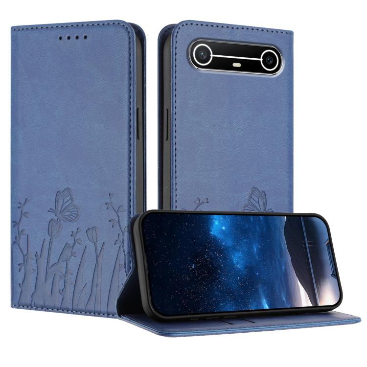 Tulips Butterfly Pattern Magnetic Vegan Leather Phone Case, For Tecno Pova Curve 2 5G, For Tecno Spark Go 3 / Pop 20 4G, For Tecno Spark 50 4G, For Tecno Camon 50 Pro 4G, For Tecno Camon 50 4G, For Tecno Pova Slim / Spark Slim, For Tecno Pova 7 5G     ...