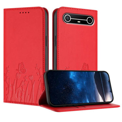 Tulips Butterfly Pattern Magnetic Vegan Leather Phone Case, For Tecno Pova Curve 2 5G, For Tecno Spark Go 3 / Pop 20 4G, For Tecno Spark 50 4G, For Tecno Camon 50 Pro 4G, For Tecno Camon 50 4G, For Tecno Pova Slim / Spark Slim, For Tecno Pova 7 5G     ...