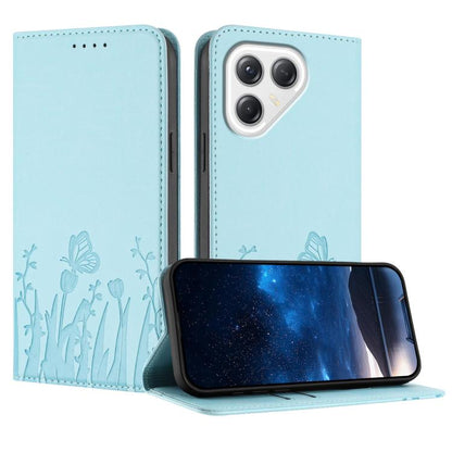 Tulips Butterfly Pattern Magnetic Vegan Leather Phone Case, For Tecno Pova Curve 2 5G, For Tecno Spark Go 3 / Pop 20 4G, For Tecno Spark 50 4G, For Tecno Camon 50 Pro 4G, For Tecno Camon 50 4G, For Tecno Pova Slim / Spark Slim, For Tecno Pova 7 5G     ...