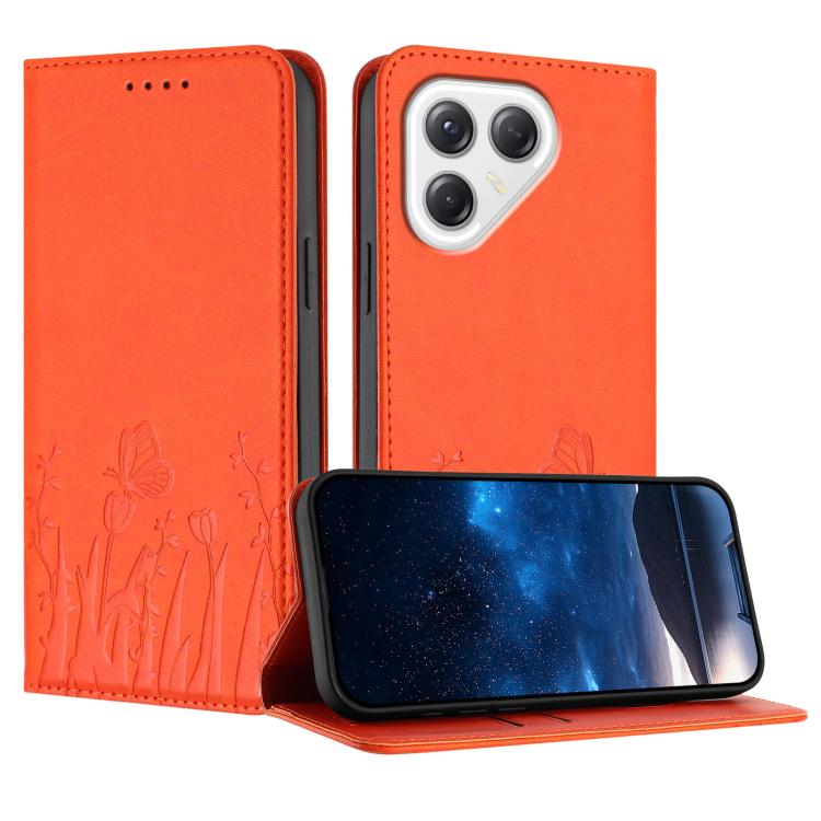 Tulips Butterfly Pattern Magnetic Vegan Leather Phone Case, For Tecno Pova Curve 2 5G, For Tecno Spark Go 3 / Pop 20 4G, For Tecno Spark 50 4G, For Tecno Camon 50 Pro 4G, For Tecno Camon 50 4G, For Tecno Pova Slim / Spark Slim, For Tecno Pova 7 5G     ...