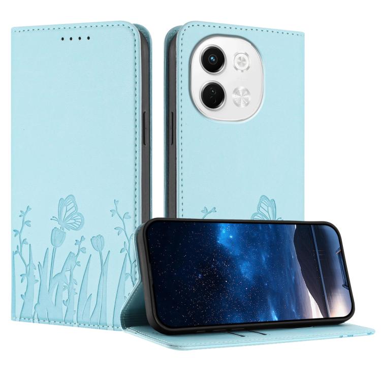 Tulips Butterfly Pattern Magnetic Vegan Leather Phone Case, For Tecno Camon 40 Pro 4G, For Tecno Camon 40 Premier, For Tecno Camon 40, For Tecno Camon 40 Pro 5G, For Tecno Spark 30C 5G / Pop 9 5G, For Tecno Spark Go 1 / Pop 9 4G, For Tecno Camon 30S   ...