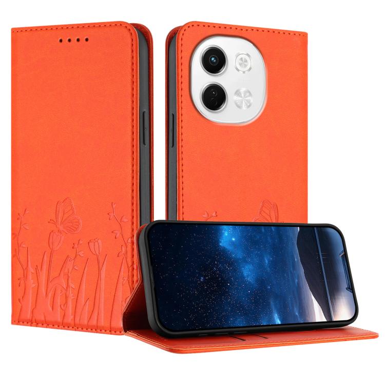 Tulips Butterfly Pattern Magnetic Vegan Leather Phone Case, For Tecno Camon 40 Pro 4G, For Tecno Camon 40 Premier, For Tecno Camon 40, For Tecno Camon 40 Pro 5G, For Tecno Spark 30C 5G / Pop 9 5G, For Tecno Spark Go 1 / Pop 9 4G, For Tecno Camon 30S   ...