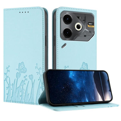 Tulips Butterfly Pattern Magnetic Vegan Leather Phone Case, For Tecno Spark 30 4G, For Tecno Spark 30C 4G, For Tecno Pova 6 Neo 4G, For Tecno Pova 6 / Pova 6 Pro, For Tecno Camon 30 Pro, For Tecno Spark 20 Pro, For Tecno Spark 20 / Spark 20C / Pop 8   ...
