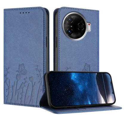 Tulips Butterfly Pattern Magnetic Vegan Leather Phone Case, For Tecno Spark 30 4G, For Tecno Spark 30C 4G, For Tecno Pova 6 Neo 4G, For Tecno Pova 6 / Pova 6 Pro, For Tecno Camon 30 Pro, For Tecno Spark 20 Pro, For Tecno Spark 20 / Spark 20C / Pop 8   ...