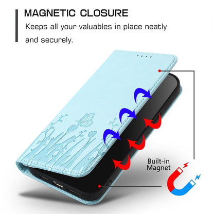 Tulips Butterfly Pattern Magnetic Vegan Leather Phone Case, For Tecno Camon 20 / Camon 20 Pro 4G, For Tecno Spark Go 2023 / Pop 7 / Pop 7 Pro, For Tecno Spark 10C, For Tecno Spark 10 4G, For Tecno Spark 10 Pro, For Tecno Pova 4, For Tecno Pova 3