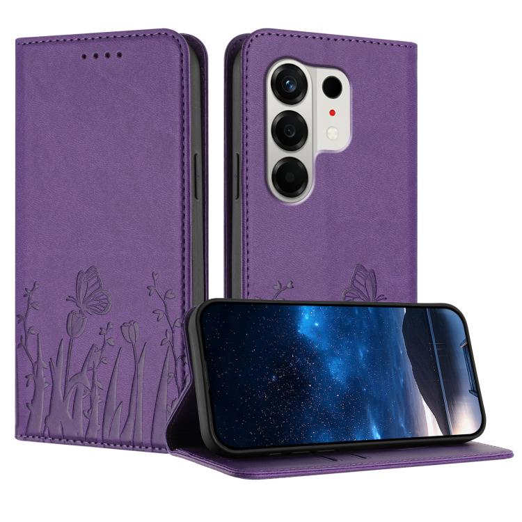 Tulips Butterfly Pattern Magnetic Vegan Leather Phone Case, For Tecno Pova Curve 2 5G, For Tecno Spark Go 3 / Pop 20 4G, For Tecno Spark 50 4G, For Tecno Camon 50 Pro 4G, For Tecno Camon 50 4G, For Tecno Pova Slim / Spark Slim, For Tecno Pova 7 5G     ...