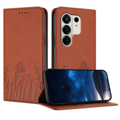 Tulips Butterfly Pattern Magnetic Vegan Leather Phone Case, For Tecno Pova Curve 2 5G, For Tecno Spark Go 3 / Pop 20 4G, For Tecno Spark 50 4G, For Tecno Camon 50 Pro 4G, For Tecno Camon 50 4G, For Tecno Pova Slim / Spark Slim, For Tecno Pova 7 5G     ...