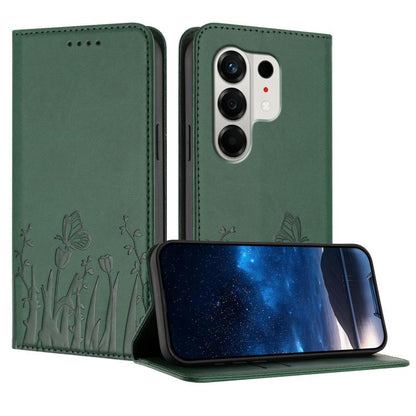 Tulips Butterfly Pattern Magnetic Vegan Leather Phone Case, For Tecno Pova Curve 2 5G, For Tecno Spark Go 3 / Pop 20 4G, For Tecno Spark 50 4G, For Tecno Camon 50 Pro 4G, For Tecno Camon 50 4G, For Tecno Pova Slim / Spark Slim, For Tecno Pova 7 5G     ...