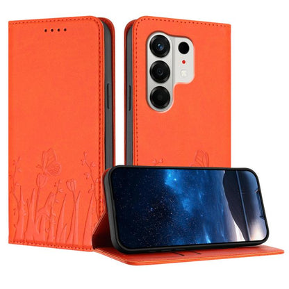 Tulips Butterfly Pattern Magnetic Vegan Leather Phone Case, For Tecno Pova Curve 2 5G, For Tecno Spark Go 3 / Pop 20 4G, For Tecno Spark 50 4G, For Tecno Camon 50 Pro 4G, For Tecno Camon 50 4G, For Tecno Pova Slim / Spark Slim, For Tecno Pova 7 5G     ...