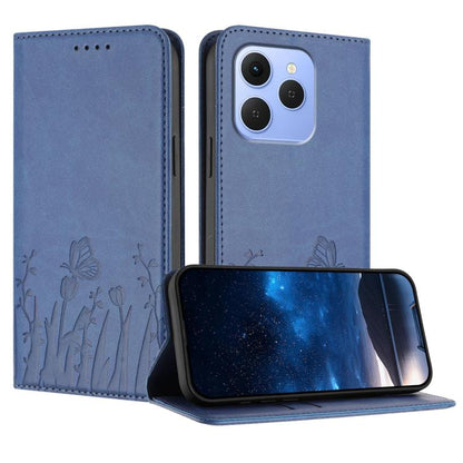 Tulips Butterfly Pattern Magnetic Vegan Leather Phone Case, For Tecno Pova Curve 2 5G, For Tecno Spark Go 3 / Pop 20 4G, For Tecno Spark 50 4G, For Tecno Camon 50 Pro 4G, For Tecno Camon 50 4G, For Tecno Pova Slim / Spark Slim, For Tecno Pova 7 5G     ...