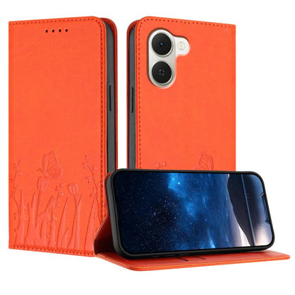 Tulips Butterfly Pattern Magnetic Vegan Leather Phone Case, For Tecno Pova Curve 2 5G, For Tecno Spark Go 3 / Pop 20 4G, For Tecno Spark 50 4G, For Tecno Camon 50 Pro 4G, For Tecno Camon 50 4G, For Tecno Pova Slim / Spark Slim, For Tecno Pova 7 5G     ...