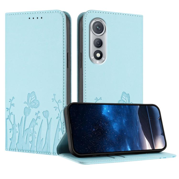 Tulips Butterfly Pattern Magnetic Vegan Leather Phone Case, For Tecno Pova Curve 2 5G, For Tecno Spark Go 3 / Pop 20 4G, For Tecno Spark 50 4G, For Tecno Camon 50 Pro 4G, For Tecno Camon 50 4G, For Tecno Pova Slim / Spark Slim, For Tecno Pova 7 5G     ...