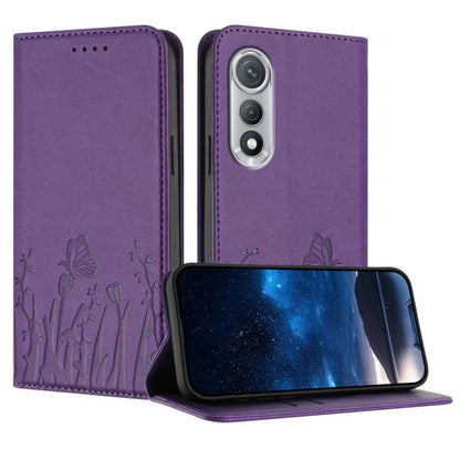 Tulips Butterfly Pattern Magnetic Vegan Leather Phone Case, For Tecno Pova Curve 2 5G, For Tecno Spark Go 3 / Pop 20 4G, For Tecno Spark 50 4G, For Tecno Camon 50 Pro 4G, For Tecno Camon 50 4G, For Tecno Pova Slim / Spark Slim, For Tecno Pova 7 5G     ...