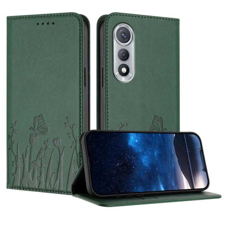 Tulips Butterfly Pattern Magnetic Vegan Leather Phone Case, For Tecno Pova Curve 2 5G, For Tecno Spark Go 3 / Pop 20 4G, For Tecno Spark 50 4G, For Tecno Camon 50 Pro 4G, For Tecno Camon 50 4G, For Tecno Pova Slim / Spark Slim, For Tecno Pova 7 5G     ...