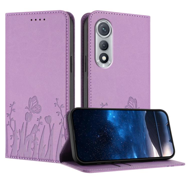 Tulips Butterfly Pattern Magnetic Vegan Leather Phone Case, For Tecno Pova Curve 2 5G, For Tecno Spark Go 3 / Pop 20 4G, For Tecno Spark 50 4G, For Tecno Camon 50 Pro 4G, For Tecno Camon 50 4G, For Tecno Pova Slim / Spark Slim, For Tecno Pova 7 5G     ...