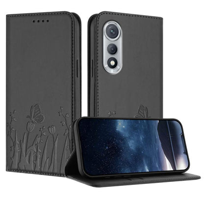 Tulips Butterfly Pattern Magnetic Vegan Leather Phone Case, For Tecno Pova Curve 2 5G, For Tecno Spark Go 3 / Pop 20 4G, For Tecno Spark 50 4G, For Tecno Camon 50 Pro 4G, For Tecno Camon 50 4G, For Tecno Pova Slim / Spark Slim, For Tecno Pova 7 5G     ...