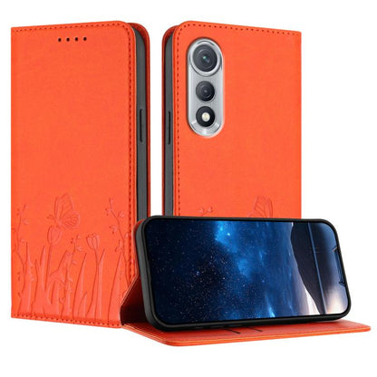 Tulips Butterfly Pattern Magnetic Vegan Leather Phone Case, For Tecno Pova Curve 2 5G, For Tecno Spark Go 3 / Pop 20 4G, For Tecno Spark 50 4G, For Tecno Camon 50 Pro 4G, For Tecno Camon 50 4G, For Tecno Pova Slim / Spark Slim, For Tecno Pova 7 5G     ...