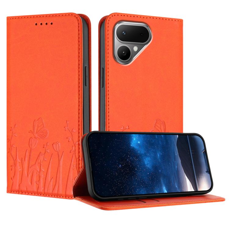 Tulips Butterfly Pattern Magnetic Vegan Leather Phone Case, For Tecno Pova Curve 2 5G, For Tecno Spark Go 3 / Pop 20 4G, For Tecno Spark 50 4G, For Tecno Camon 50 Pro 4G, For Tecno Camon 50 4G, For Tecno Pova Slim / Spark Slim, For Tecno Pova 7 5G     ...