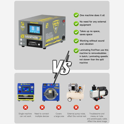 Mechanic Gan-18 Fenix 8 inch Intelligent Laminating Defoaming Machine, EU Plug 8 inch, US Plug 8 inch, UK Plug 8 inch