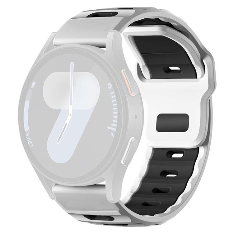 xDfind Flat-head Dual-color Silicone Watch Band, 20mm, 22mm