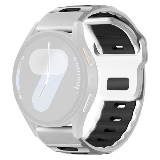xDfind Flat-head Dual-color Silicone Watch Band, 20mm