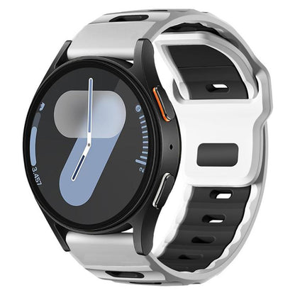 xDfind Flat-head Dual-color Silicone Watch Band, 20mm