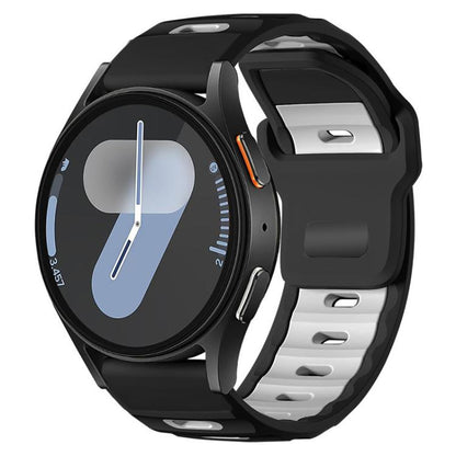 xDfind Flat-head Dual-color Silicone Watch Band, 20mm