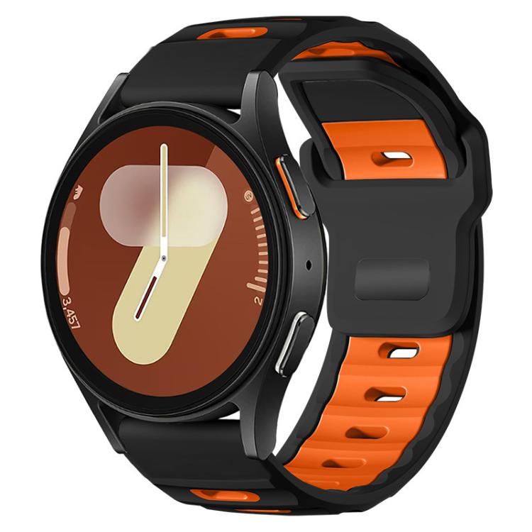 xDfind Flat-head Dual-color Silicone Watch Band, 20mm, 22mm