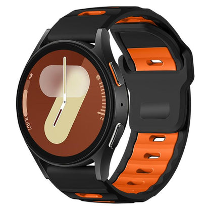 xDfind Flat-head Dual-color Silicone Watch Band, 20mm