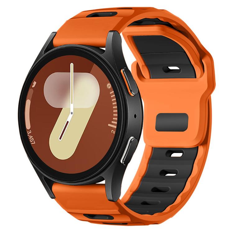 xDfind Flat-head Dual-color Silicone Watch Band, 20mm, 22mm