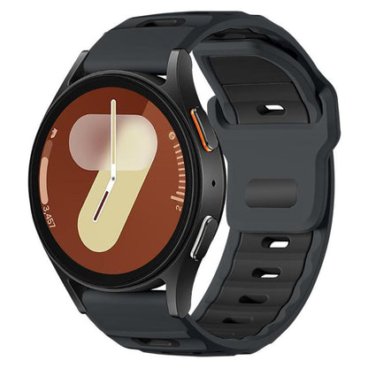 xDfind Flat-head Dual-color Silicone Watch Band, 20mm, 22mm