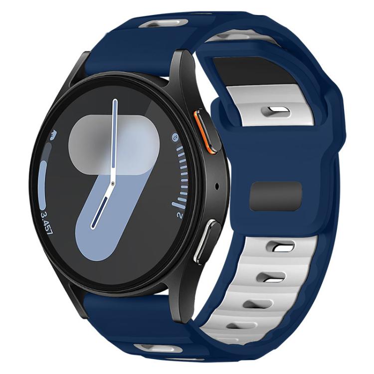 xDfind Flat-head Dual-color Silicone Watch Band, 20mm, 22mm