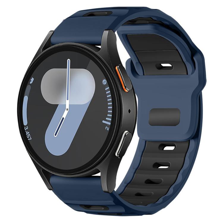 xDfind Flat-head Dual-color Silicone Watch Band, 20mm, 22mm