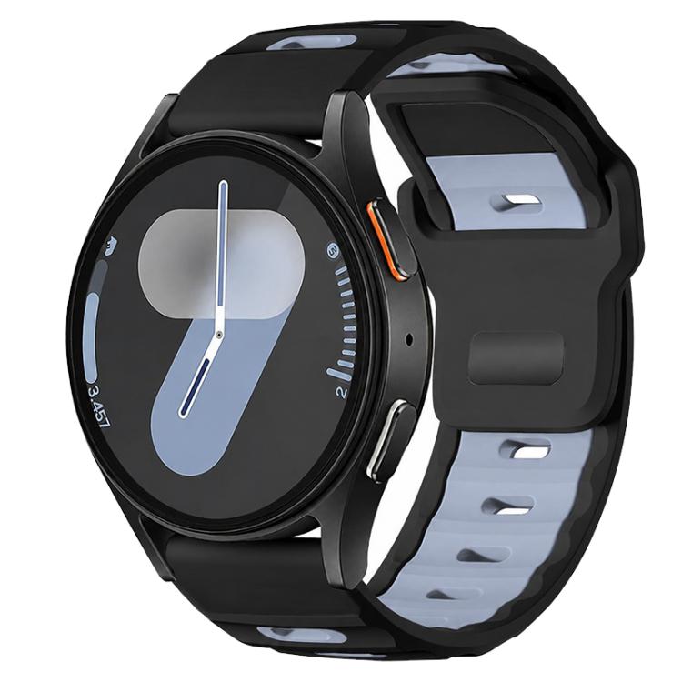 xDfind Flat-head Dual-color Silicone Watch Band, 20mm