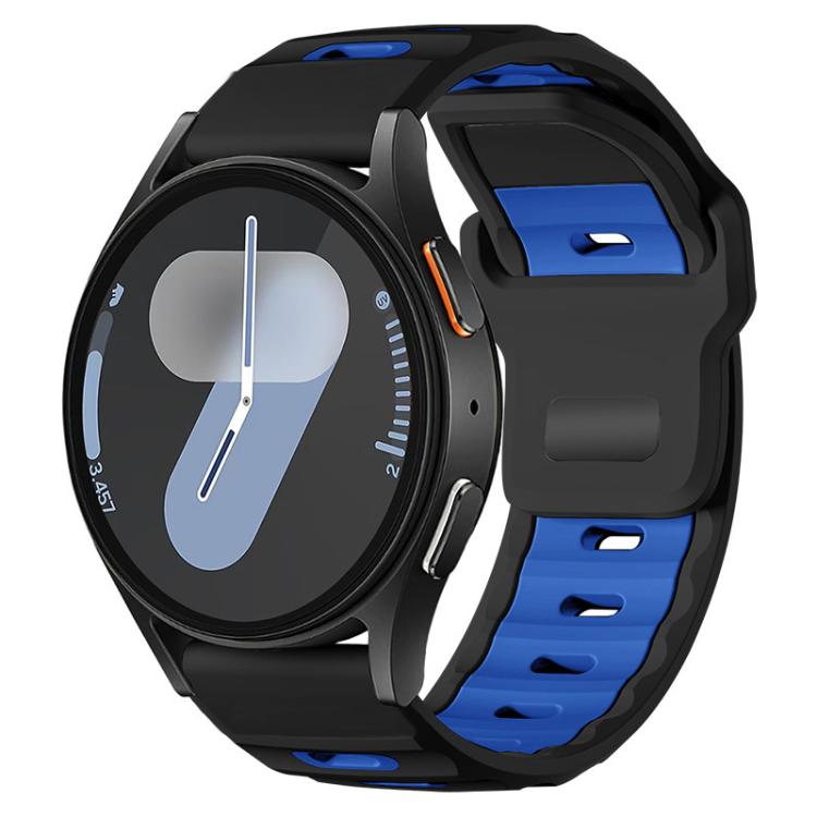 xDfind Flat-head Dual-color Silicone Watch Band, 20mm, 22mm