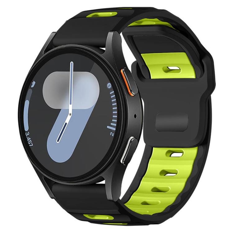 xDfind Flat-head Dual-color Silicone Watch Band, 20mm, 22mm