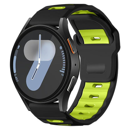 xDfind Flat-head Dual-color Silicone Watch Band, 20mm, 22mm