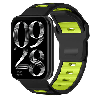 xDfind Flat-head Dual-color Silicone Watch Band, For Xiaomi Band 10 Pro / 9 Pro / Redmi Watch 6, For Redmi Watch 3 Active / Watch 3 Lite, For Redmi Watch 3