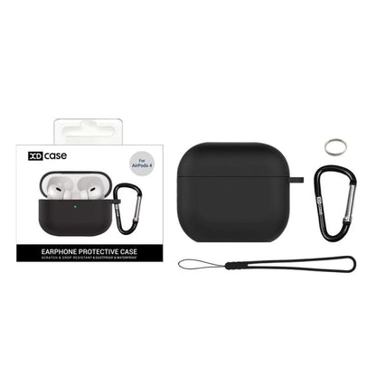 XDcase 2.5mm Thick Silicone Earbud Protective Case with Hook, For AirPods 5 / 4, For AirPods Pro 3, For AirPods Pro 2 / 1