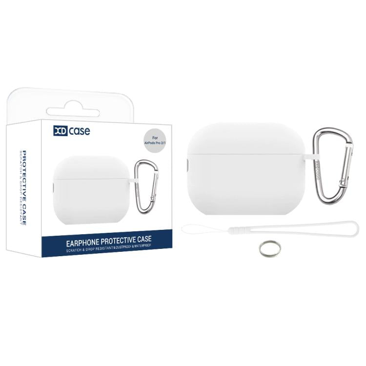 XDcase 2.5mm Thick Silicone Earbud Protective Case with Hook, For AirPods 5 / 4, For AirPods Pro 3, For AirPods Pro 2 / 1